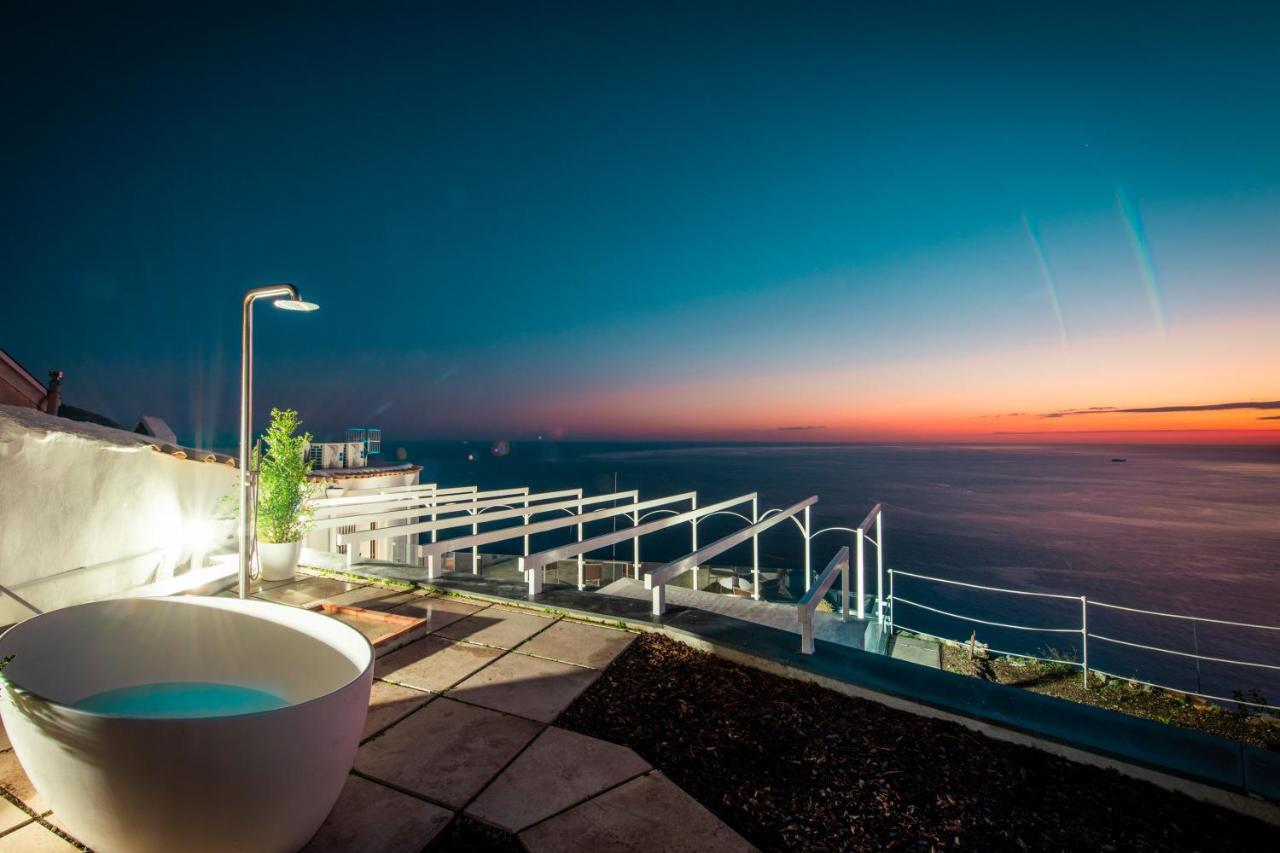 Villa La Tagliata Spectacular Jacuzzi Tub Amazing View And Private Parking Garage Positano Exterior foto
