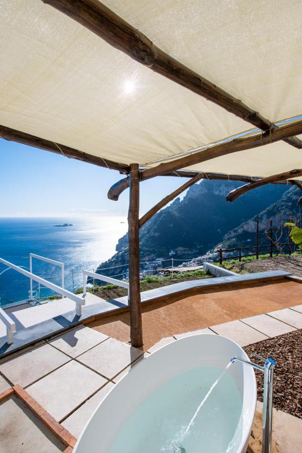 Villa La Tagliata Spectacular Jacuzzi Tub Amazing View And Private Parking Garage Positano Exterior foto
