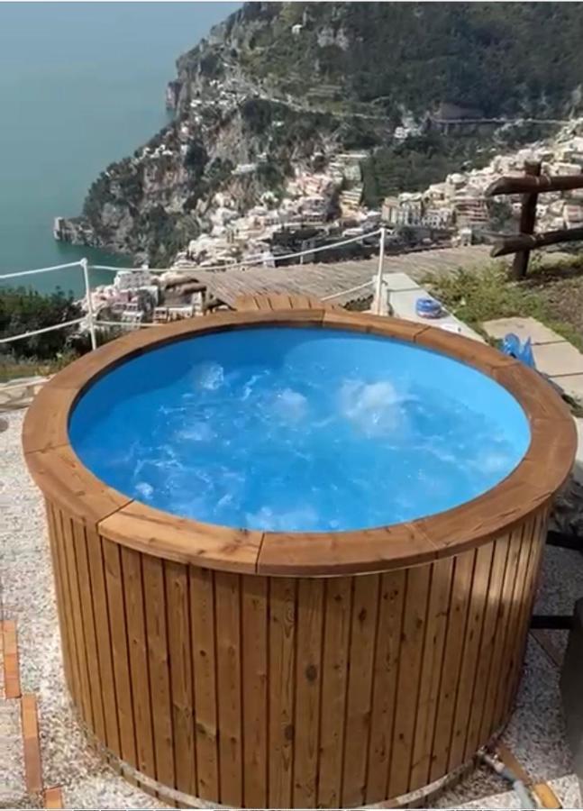 Villa La Tagliata Spectacular Jacuzzi Tub Amazing View And Private Parking Garage Positano Exterior foto
